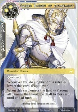 Sacred Knight of Atonement // Dark Knight of Conviction Card Front