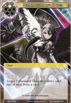 Separation of Fates Card Front