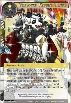 Treasure Knight Panda Card Front