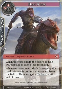Dino-Rider Card Front