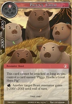 Piggy's Child Card Front