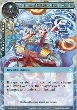 Mephina, Incantatrice della Nube Tempestosa Card Front