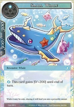Small Whale Card Front