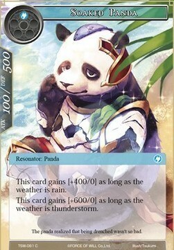 Panda Empapado Frente