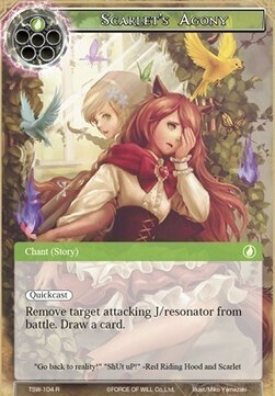 Scarlet's Agony Card Front