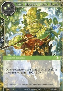 The Mighty Leaf Elder Card Front