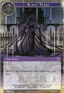 Black Tears Card Front