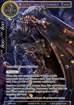 Blazer, the Legendary Thief Card Front