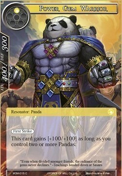 Power Gem Warrior Card Front