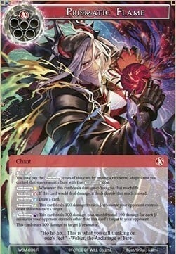 Prismatic Flame Card Front
