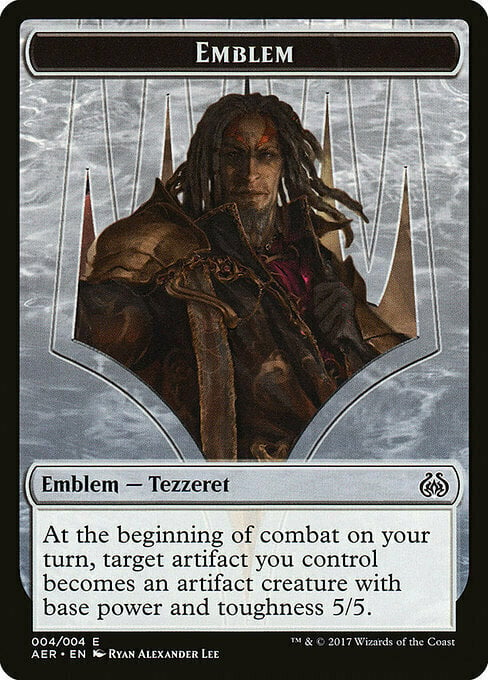 Tezzeret the Schemer Emblem Card Front