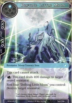 Drifting Little Moon Card Front