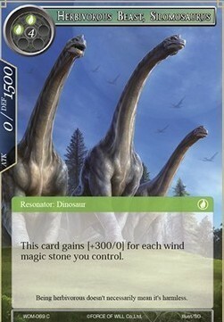 Herbivorous Beast, Silomosaurus Card Front