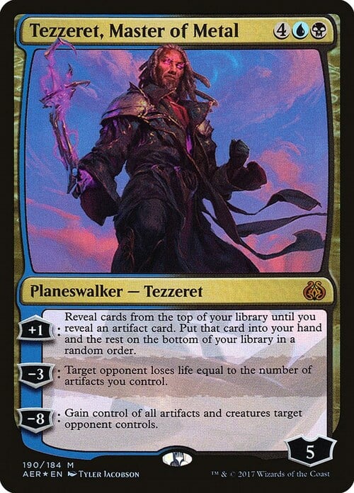 Tezzeret, Maestro del Metallo Card Front