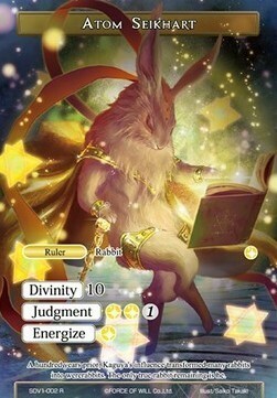 Atom Seikhart // Atom Seikhart, the Shimmering Rabbit Card Front
