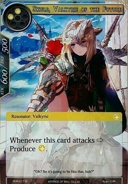 Skuld, Valkyrie of the Future Card Front