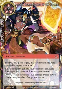 Anubis, Administrator of the Hounds (vers. 1) Card Front