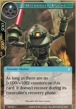 Mechanized Knight Card Front