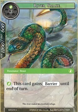 River Snake Card Front
