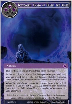 Bottomless Chasm of Death, the Abyss Card Front