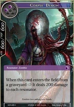 Demone Cadavere Card Front