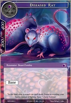 Diseased Rat Card Front
