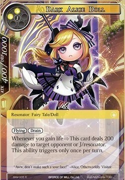 Dark Alice Doll Card Front