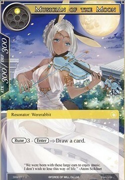 Musician of the Moon Card Front