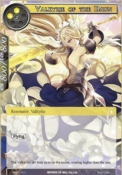 Valkyrie of the Dawn Card Front