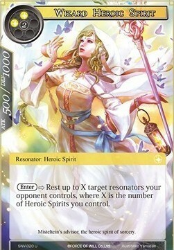 Wizard Heroic Spirit Card Front