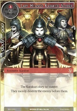 Soldato Karakuri di Lady Huang Card Front