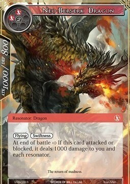 Neo-Berserk Dragon Card Front