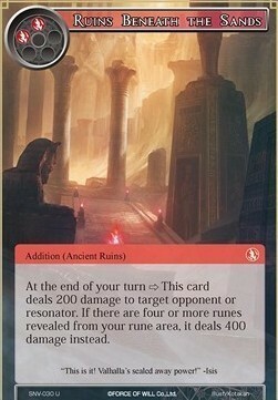 Ruins Beneath the Sands Card Front