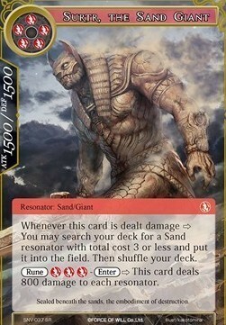 Surtr, il Gigante delle Sabbie Card Front