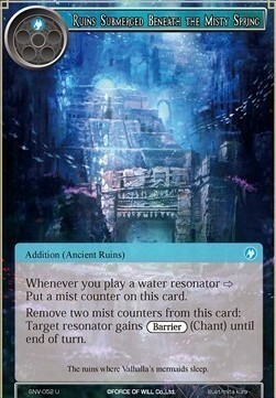 Ruins Submerged Beneath the Misty Spring Card Front