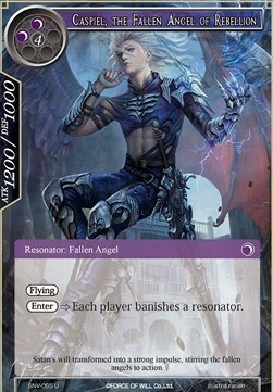 Caspiel, the Fallen Angel of Rebellion Card Front