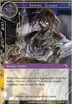 Zombi Ricucito Card Front