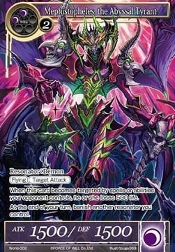 Mephistopheles, the Abyssal Tyrant Card Front