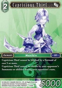 Capricious Thief (2-059) Card Front