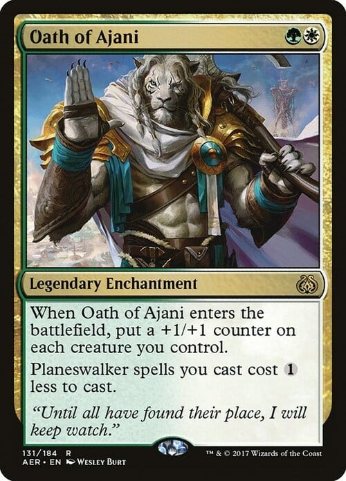 Oath of Ajani Card Front