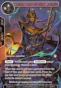 Osiris, Lord of the Afterlife Card Front