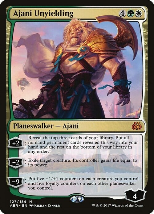 Ajani l'Inflessibile Card Front