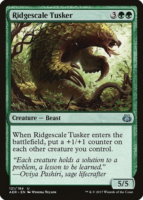 Ridgescale Tusker Card Front