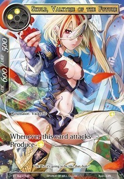 Skuld, Valkyrie of the Future Card Front