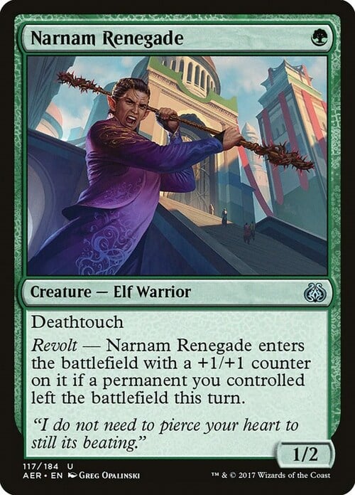Narnam Renegade Card Front