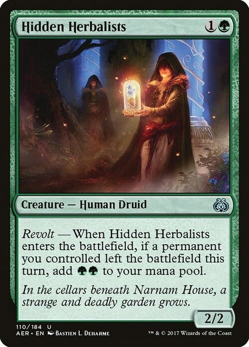 Hidden Herbalists Card Front