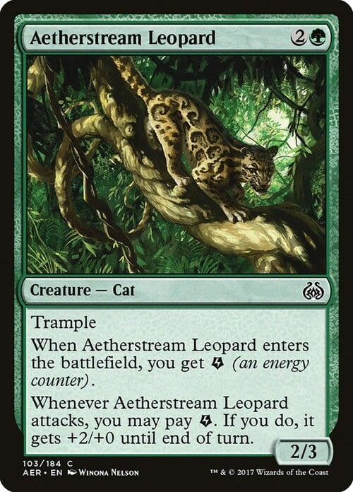 Aetherstream Leopard Card Front