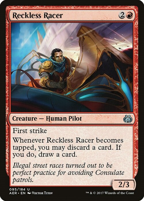 Reckless Racer Card Front