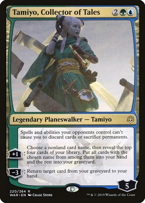 Tamiyo, Collezionista di Racconti Card Front