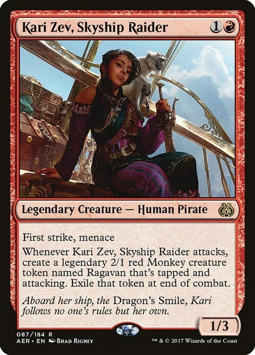 Kari Zev, Skyship Raider Card Front